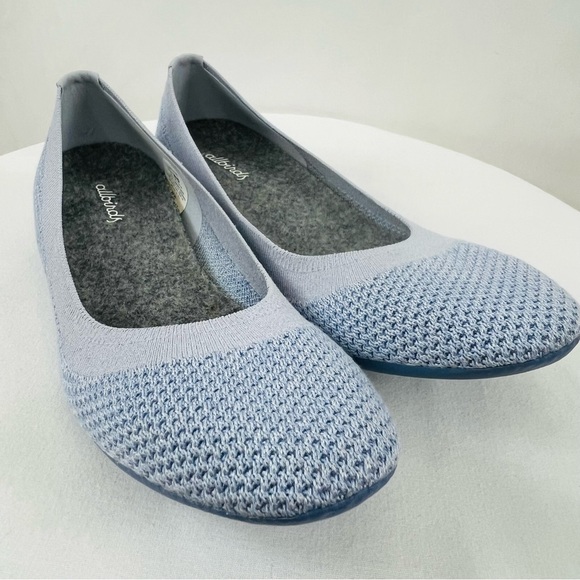 Allbirds Tree Breezers Knit Light Blue Ballet Flats Limited Edition Women’s Sz 8 - Picture 1 of 8